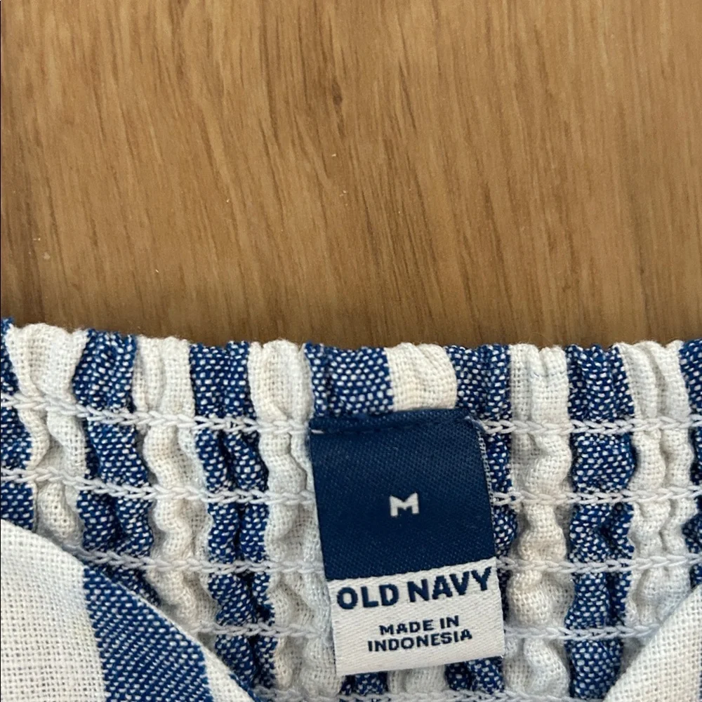 Old Navy Fit & Flare Sleeveless Linen-Blend Midi Dress size medium - Picture 5 of 6